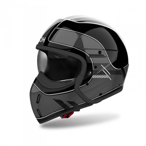 KASK MOTOCYKLOWY AIROH J110 RASTER DARK GREY GLOSS XXL