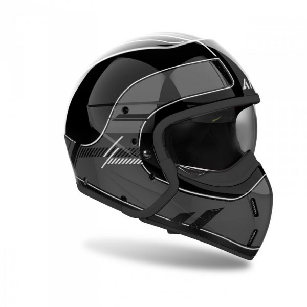 KASK MOTOCYKLOWY AIROH J110 RASTER DARK GREY GLOSS XS