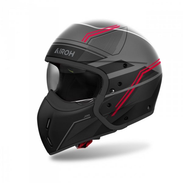KASK MOTOCYKLOWY AIROH J110 SLIM RED MATT L