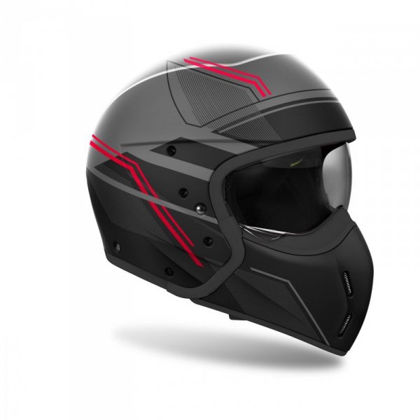 KASK MOTOCYKLOWY AIROH J110 SLIM RED MATT M