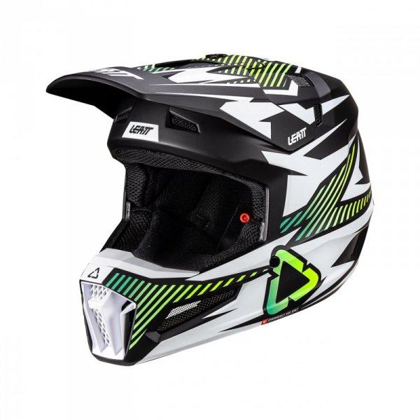 KASK MOTOCYKLOWY Z GOGLAMI LEATT KIT MOTO 3.5 STORM TEAL XXL