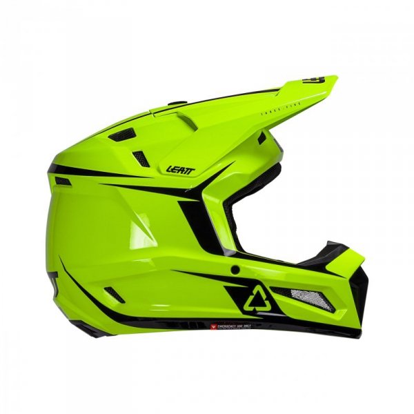 KASK MOTOCYKLOWY Z GOGLAMI LEATT KIT MOTO 3.5 NEON YELLOW L