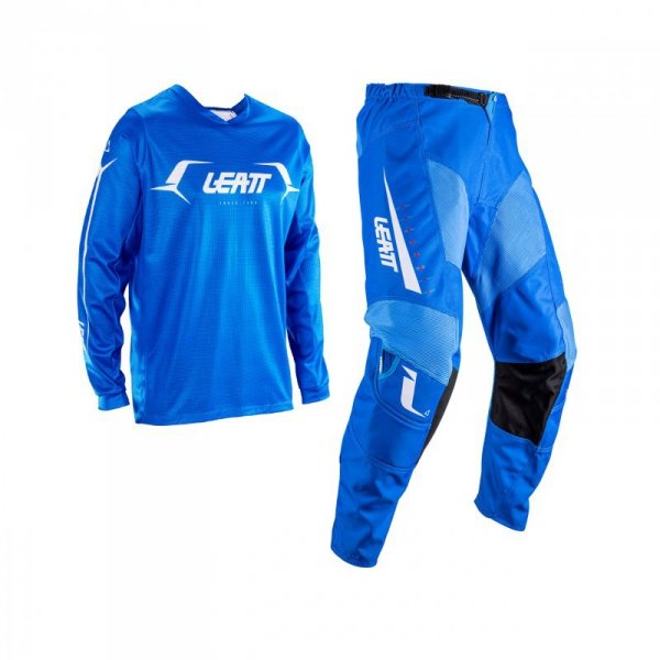 STRÓJ OFFROADOWY BLUZA I SPODNIE LEATT RIDE KIT MOTO 3.5 BLUE S S