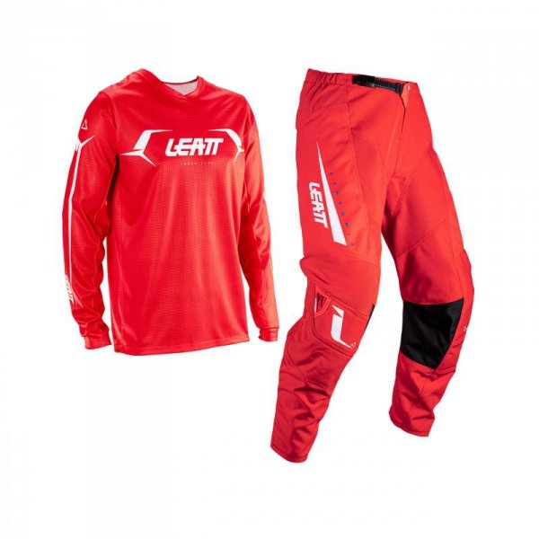 STRÓJ OFFROADOWY BLUZA I SPODNIE JUNIOR LEATT RIDE KIT 3.5 RED M