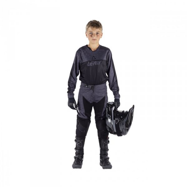 STRÓJ OFFROADOWY BLUZA I SPODNIE JUNIOR LEATT RIDE KIT 3.5 STEALTH BLACK GREY M