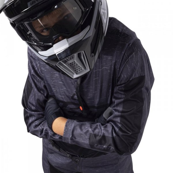 STRÓJ OFFROADOWY BLUZA I SPODNIE JUNIOR LEATT RIDE KIT 3.5 STEALTH BLACK GREY L