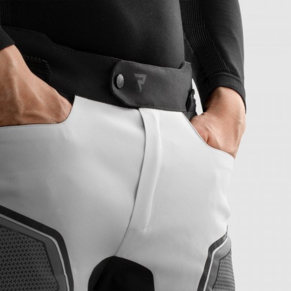 SPODNIE MOTOCYKLOWE TEKSTYLNE REBELHORN BORG 2 BLACK GREY S S