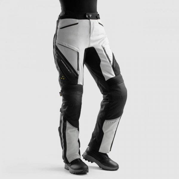 SPODNIE MOTOCYKLOWE TEKSTYLNE DAMSKIE REBELHORN HARDY 3.0 BLACK GREY WL