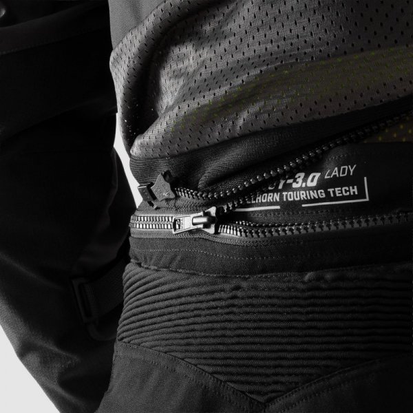 SPODNIE MOTOCYKLOWE TEKSTYLNE DAMSKIE REBELHORN HARDY 3.0 BLACK (DŁUGA NOGAWKA) L-WXXL