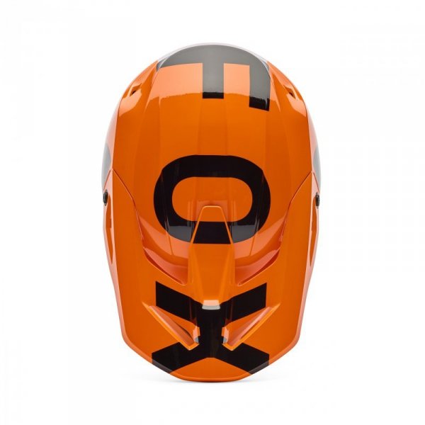 KASK MOTOCYKLOWY FOX V1 SHIELD FLUO ORANGE S