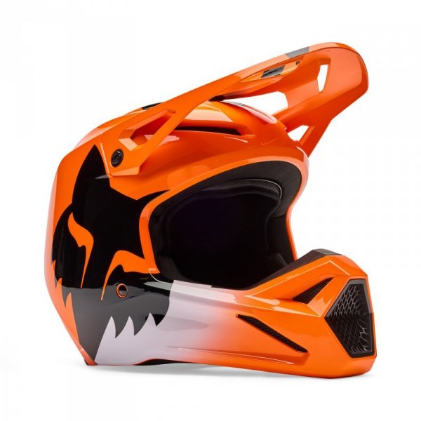 KASK MOTOCYKLOWY FOX V1 SHIELD FLUO ORANGE XXL