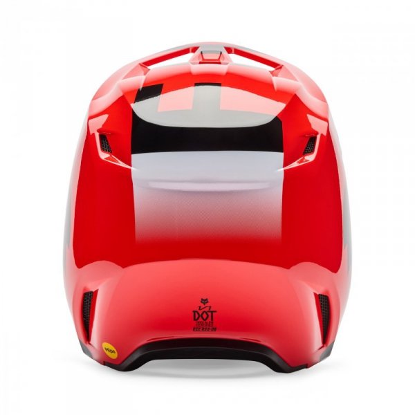 KASK MOTOCYKLOWY FOX V1 SHIELD FLUO RED S