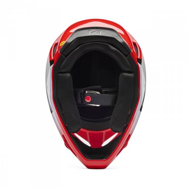 KASK MOTOCYKLOWY FOX V1 SHIELD FLUO RED S