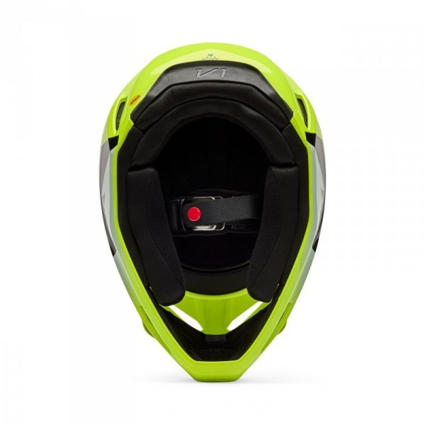 KASK MOTOCYKLOWY FOX V1 SHIELD FLUO YELLOW M