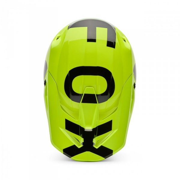 KASK MOTOCYKLOWY FOX V1 SHIELD FLUO YELLOW L