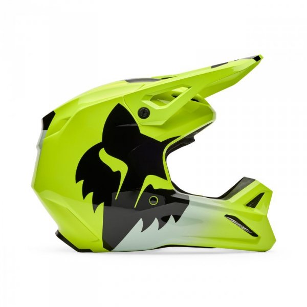 KASK MOTOCYKLOWY FOX V1 SHIELD FLUO YELLOW XL