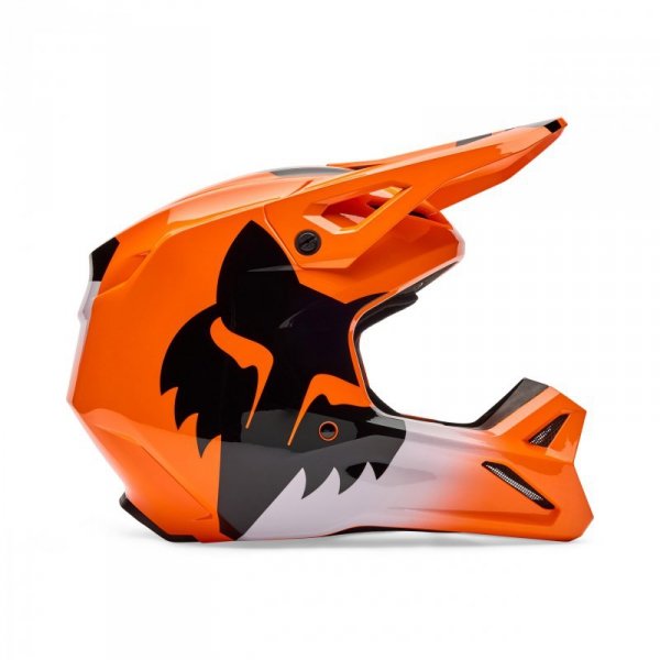 KASK MOTOCYKLOWY JUNIOR FOX V1 SHIELD FLUO ORANGE YL