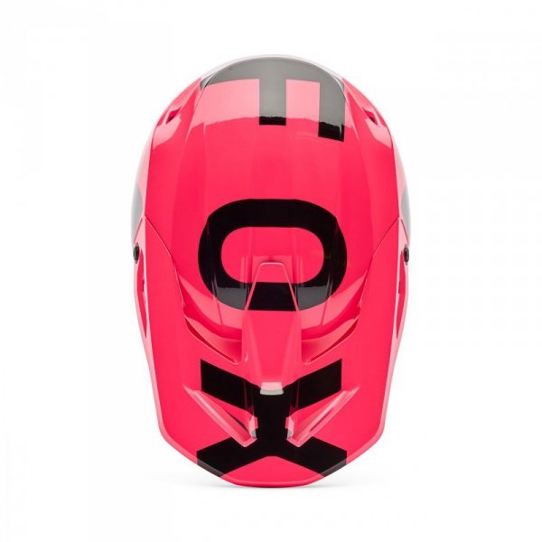 KASK MOTOCYKLOWY JUNIOR FOX V1 SHIELD PINK YL