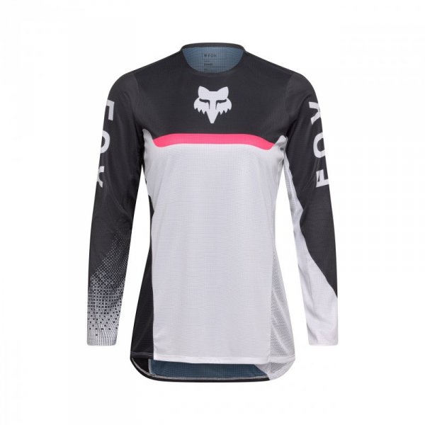 BLUZA MOTOCYKLOWA DAMSKA FOX FLEXAIR FRACTURE WHITE BLACK M