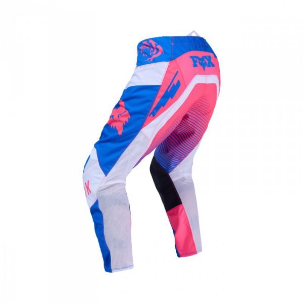 SPODNIE MOTOCYKLOWE FOX 180 COLLECT BLUE PINK 28