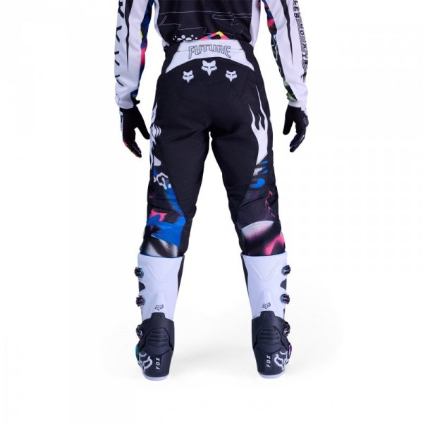 SPODNIE MOTOCYKLOWE FOX 180 IMAGE COSMO WHITE BLACK 36