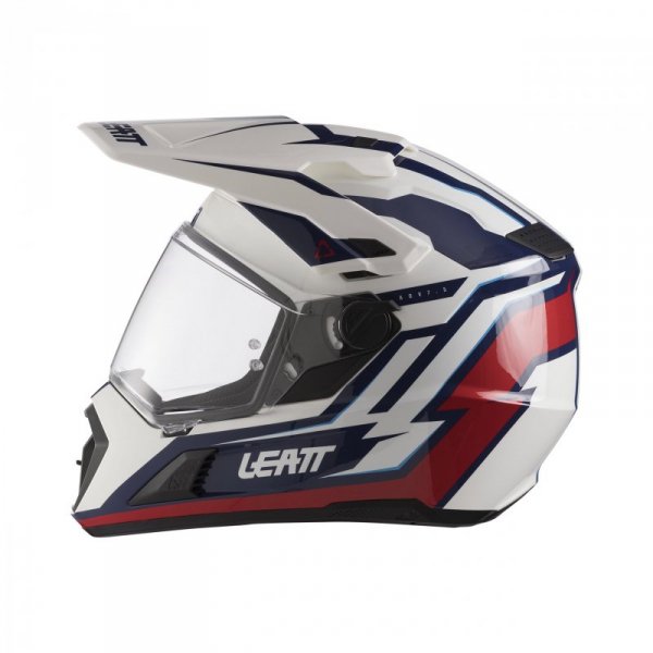 KASK MOTOCYKLOWY Z GOGLAMI LEATT ADV 7.5 ROYAL BLUE RED M