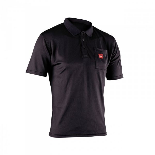 T-SHIRT LEATT POLO TEAM BLACK M