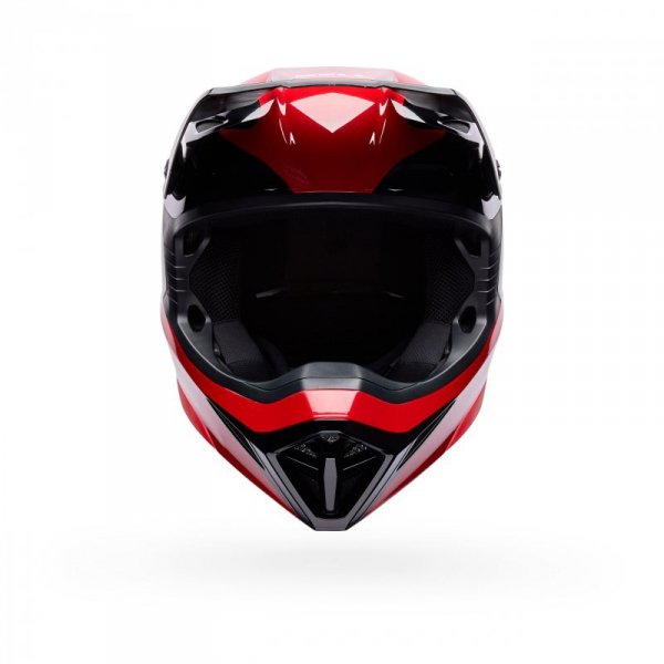 KASK MOTOCYKLOWY BELL MX-10 MIPS WAVE RED BLACK S