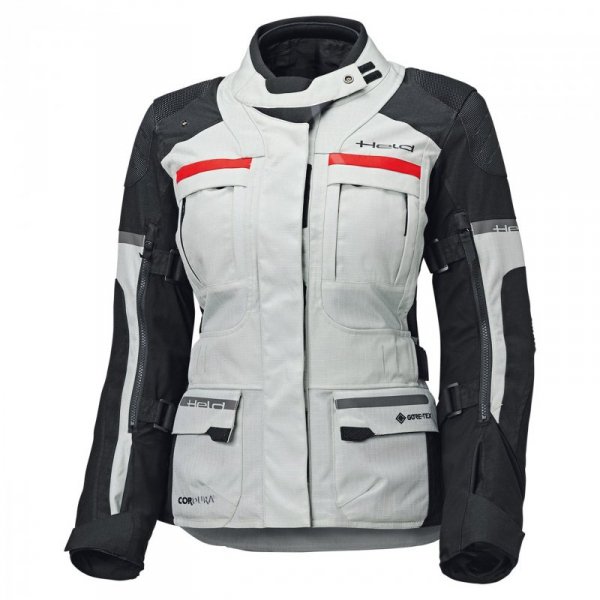 KURTKA MOTOCYKLOWA TEKSTYLNA DAMSKA HELD CARESE 3 [GORE-TEX] GREY BLACK WL