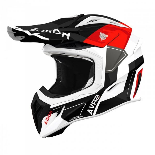 KASK MOTOCYKLOWY AIROH AVIATOR ACE 2 SHIELD RED GLOSS XL