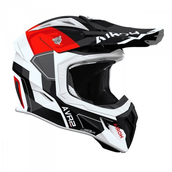 KASK MOTOCYKLOWY AIROH AVIATOR ACE 2 SHIELD RED GLOSS XL