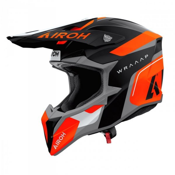 KASK MOTOCYKLOWY AIROH WRAAAP CONQUER ORANGE MATT S