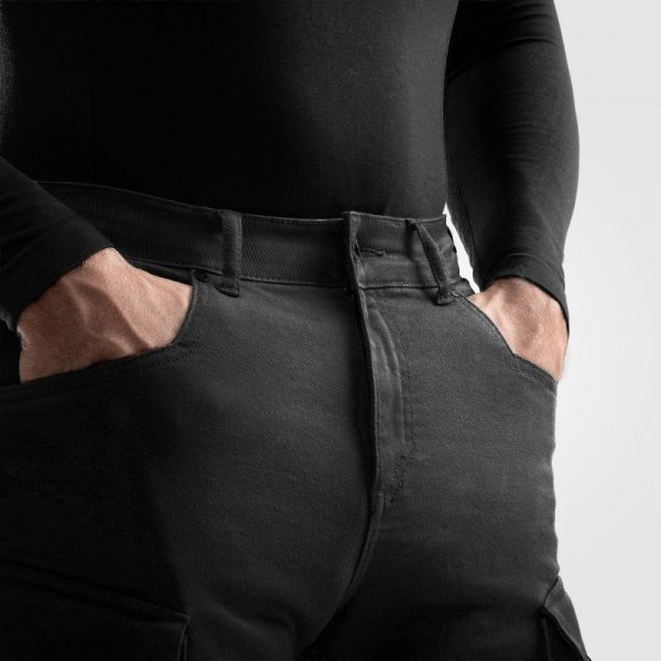 JEANSY MOTOCYKLOWE REBELHORN FASTER BLACK 40/32