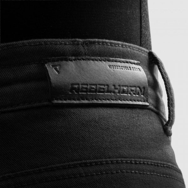 JEANSY MOTOCYKLOWE DAMSKIE REBELHORN FASTER BLACK 28/28 W28/28