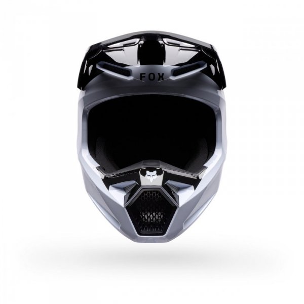 KASK MOTOCYKLOWY JUNIOR FOX V1 NOBLE BLACK WHITE YS