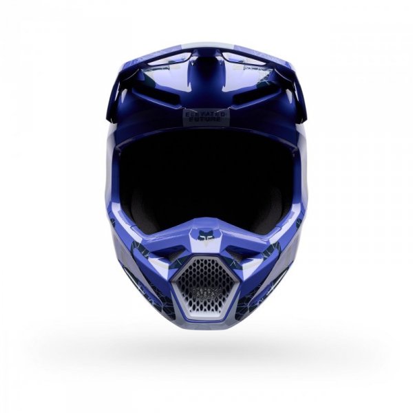 KASK MOTOCYKLOWY JUNIOR FOX V1 DIFFUSE SE PURPLE DOVE YS