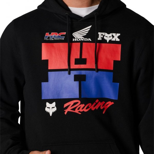 BLUZA Z KAPTUREM FOX HONDA BLACK S