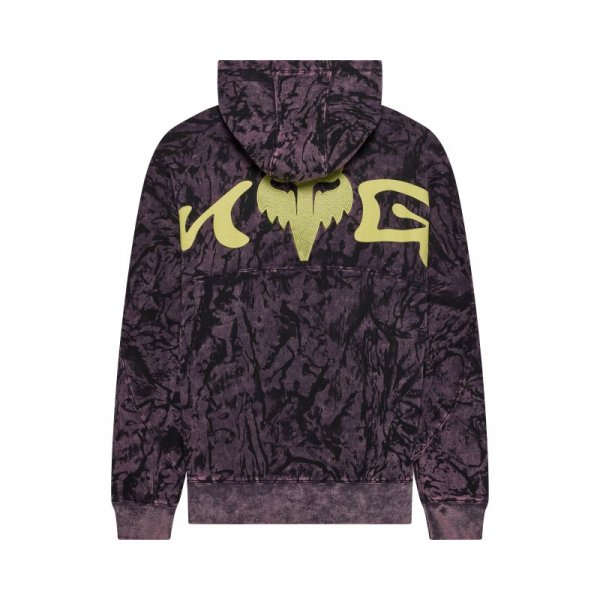 BLUZA Z KAPTUREM FOX IMAGE PRINT OVERSIZED FLEECE PO PLUM PERFECT XXL