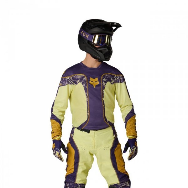 BLUZA MOTOCYKLOWA FOX 180 IMAGE PRINT PURPLE YELLOW S YS