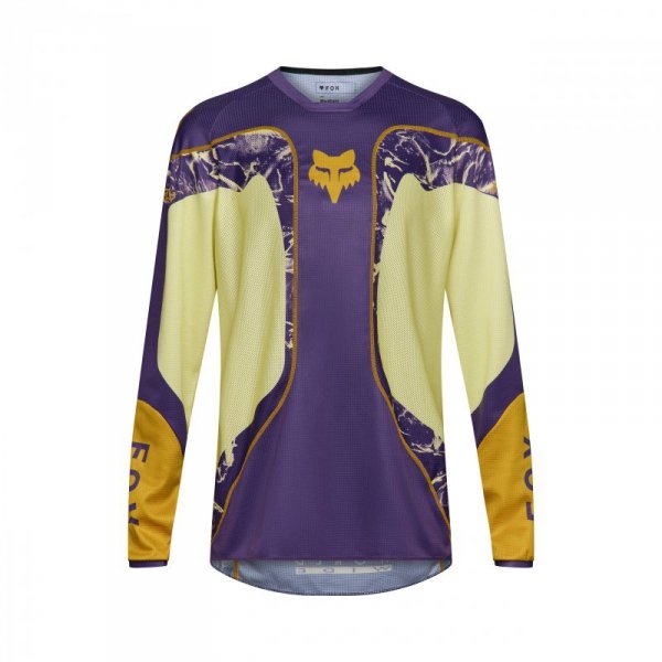 BLUZA MOTOCYKLOWA FOX 180 IMAGE PRINT PURPLE YELLOW M YM