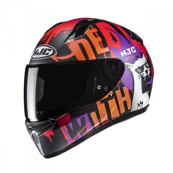 KASK MOTOCYKLOWY HJC C10 FOP BLACK RED S