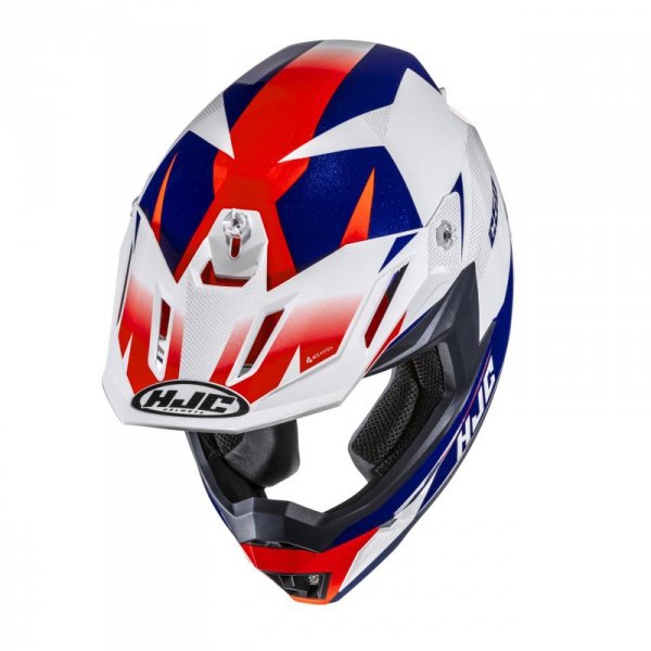 KASK MOTOCYKLOWY HJC C50 SLIDE WHITE BLUE S
