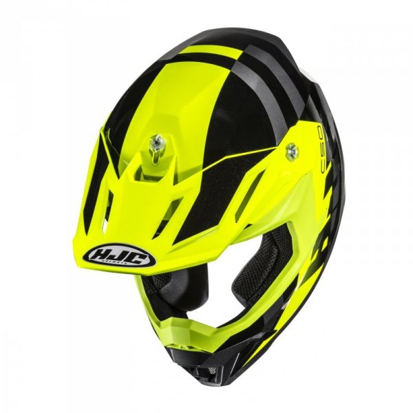KASK MOTOCYKLOWY HJC C50 MIRAGE YELLOW BLACK S