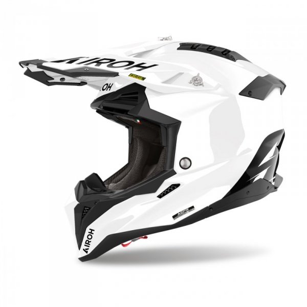 KASK MOTOCYKLOWY AIROH AVIATOR 3 EVO FIM WHITE GLOSS M