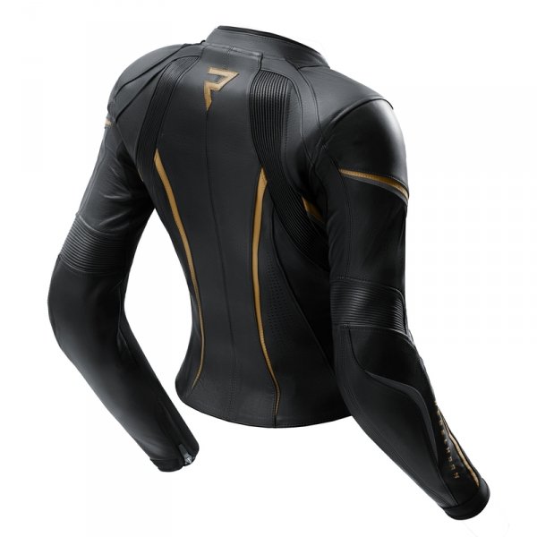 KURTKA MOTOCYKLOWA SKÓRZANA DAMSKA REBELHORN DIVA ST BLACK GOLD W40