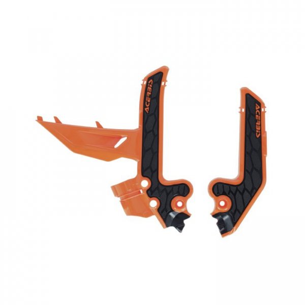 ACERBIS OSŁONY RAMY X-GRIP KTM SX 85 25-26, GAS GAS MC 85 25-26 KOLOR POMARAŃCZOWY / CZARNY