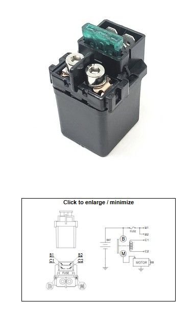 DZE PRZEKAŹNIK ROZRUSZNIKA KAWASAKI KVF 650 BRUTE FORCE 05-13; KVF 650 PRAIRE 02-03; KFX 700 04-09; KVF 700 PRAIRE 04-06 (OEM 27