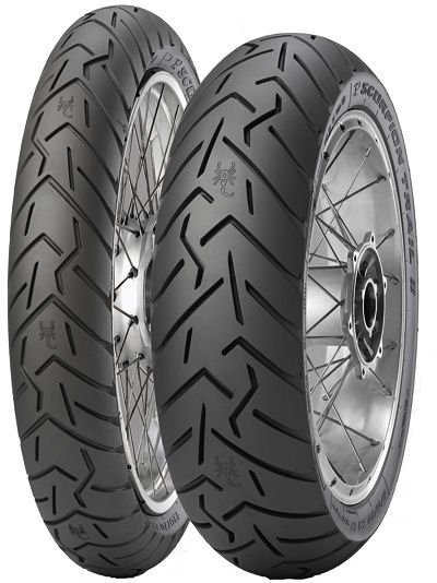 PIRELLI KOMPLET OPON (2526300/25) 120/70ZR17 SCORPION TRAIL II (58W) TL M/C PRZÓD DOT 2025 + (2527500/25) 190/55ZR17 SCORPION TR