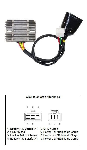 DZE REGULATOR NAPIĘCIA HONDA VTX 1800 03-08 (31600-MCH-000) (12A)