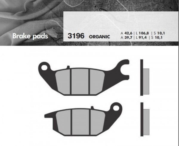 BRENTA KLOCKI HAMULCOWE KH343 HONDA MONKEY 125 19-, CBR 125 04-10, XL 125 V VARADERO 01-11, YAMAHA YZF 150 14-, TRICITY 125 14-,